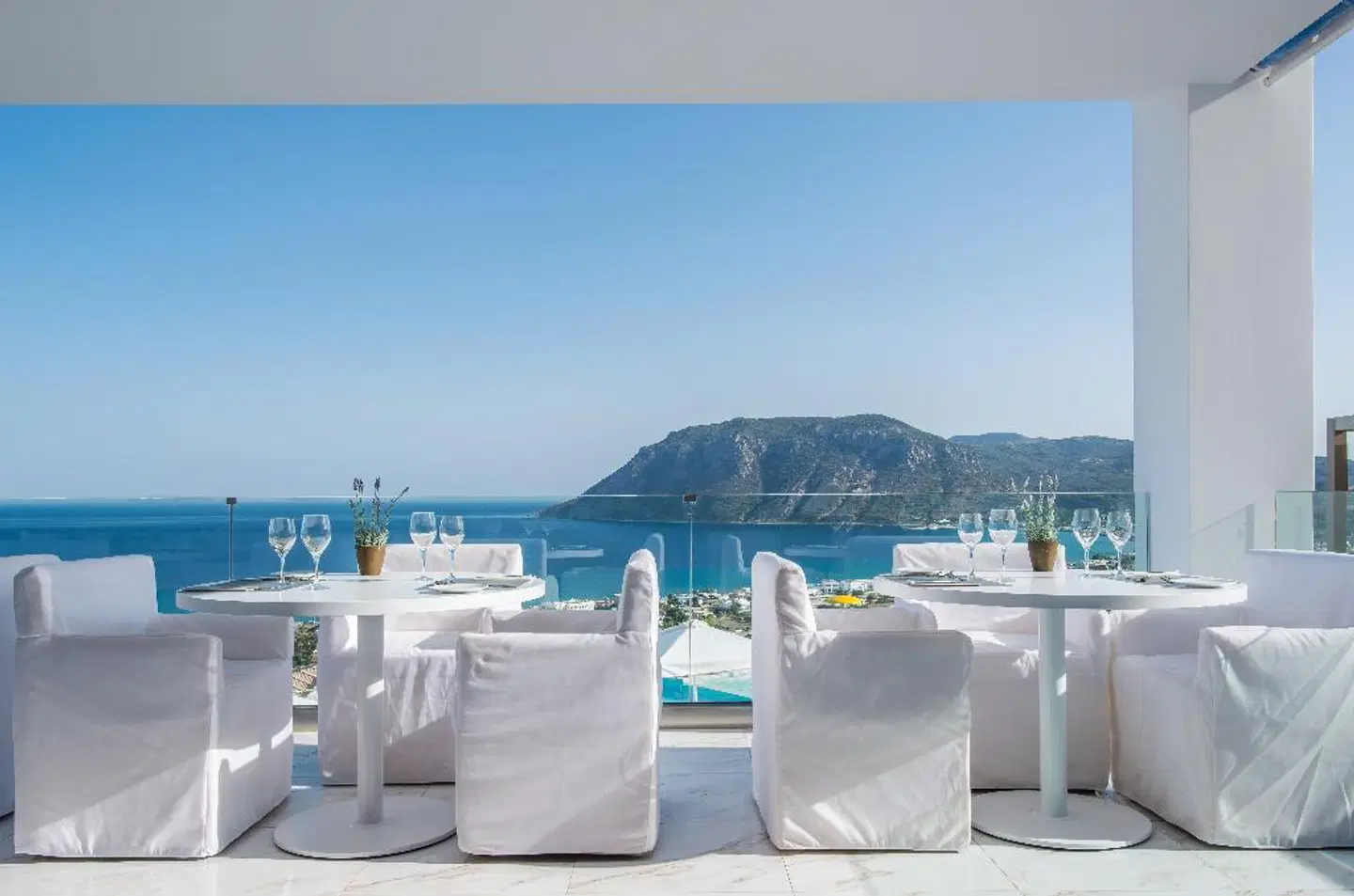 White Rock of Kos Terrasse