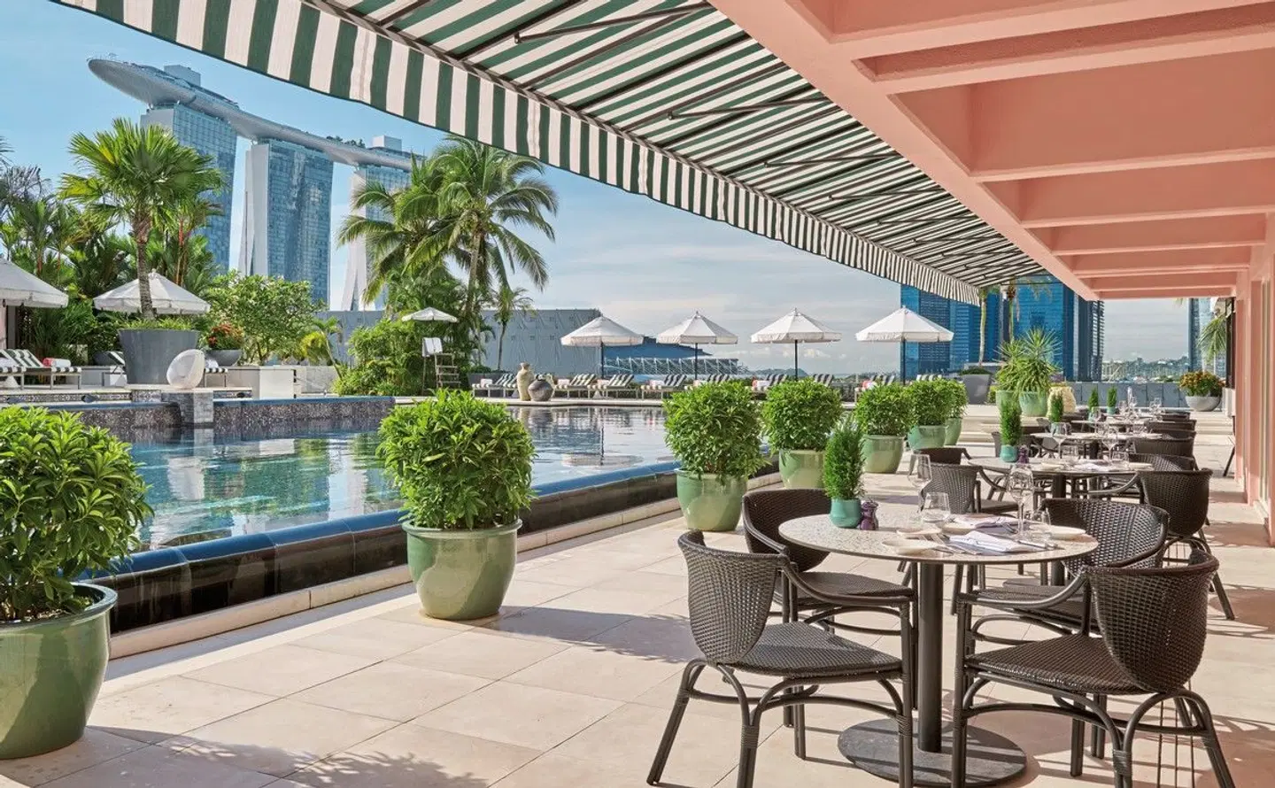Mandarin Oriental, Singapore Terrasse