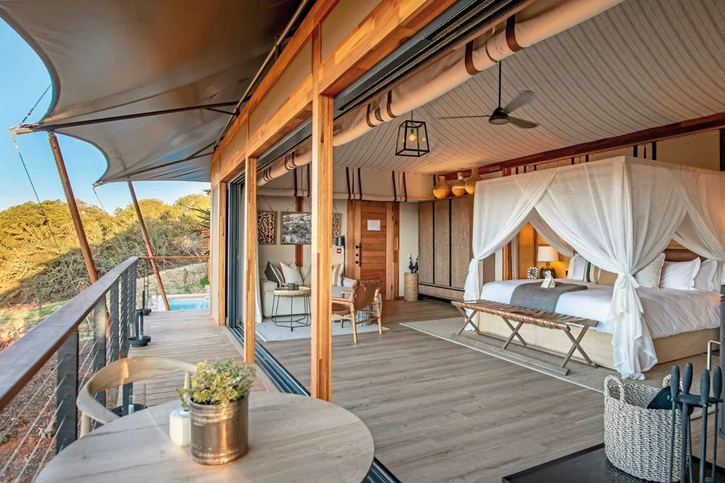 Shamwari Private Game Reserve Terrasse