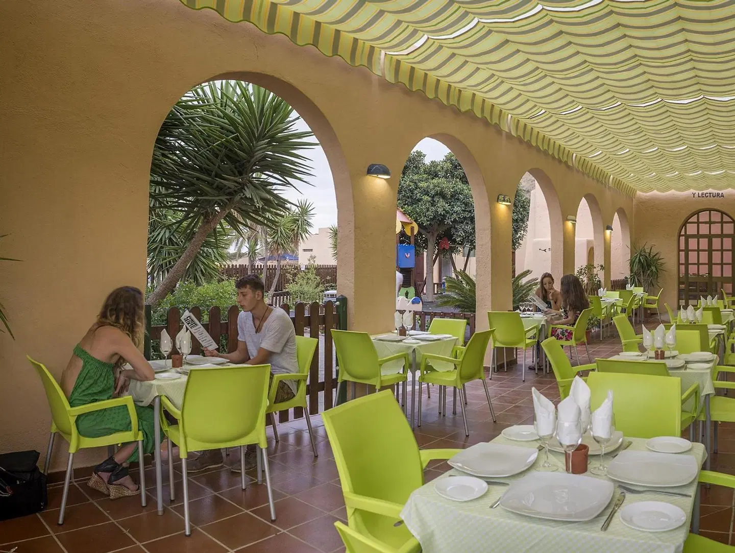 Camping Los Escullos Terrasse