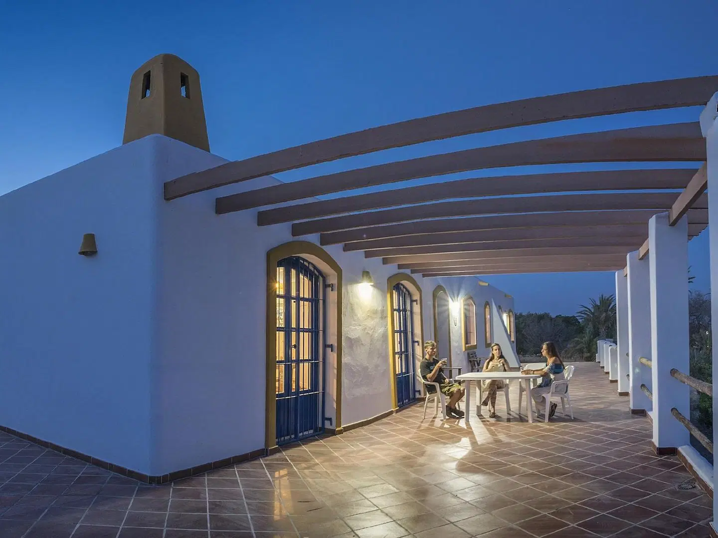Camping Los Escullos Terrasse