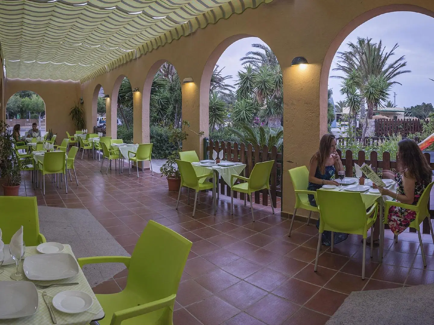 Camping Los Escullos Terrasse