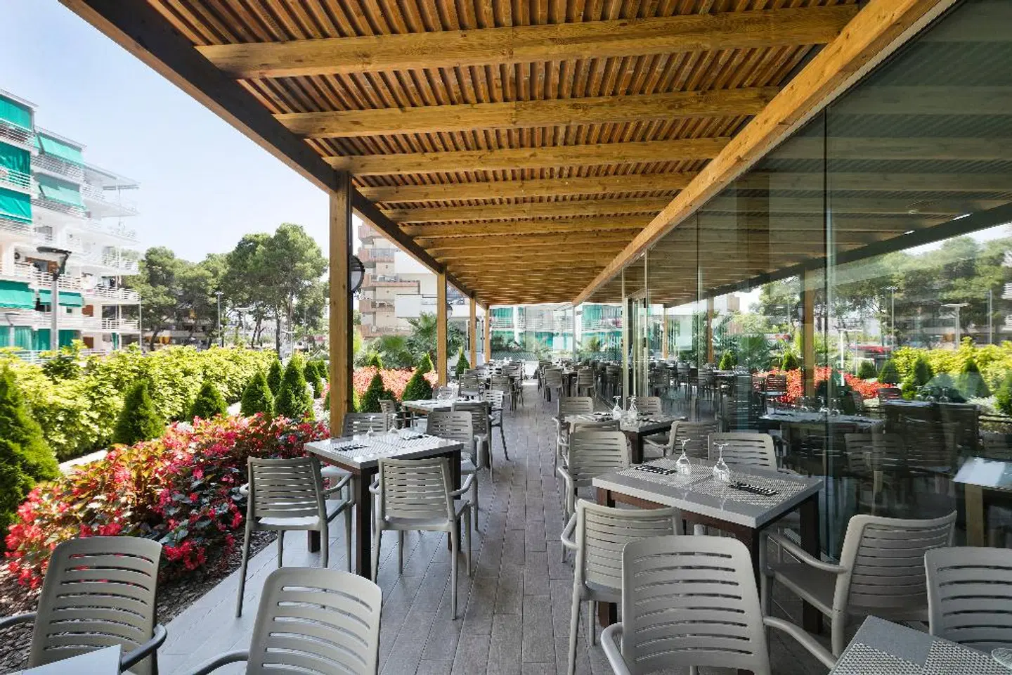 Hotel Best Los Angeles Terrasse