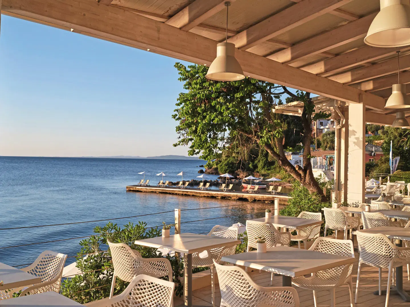 Aeolos Beach Resort Terrasse