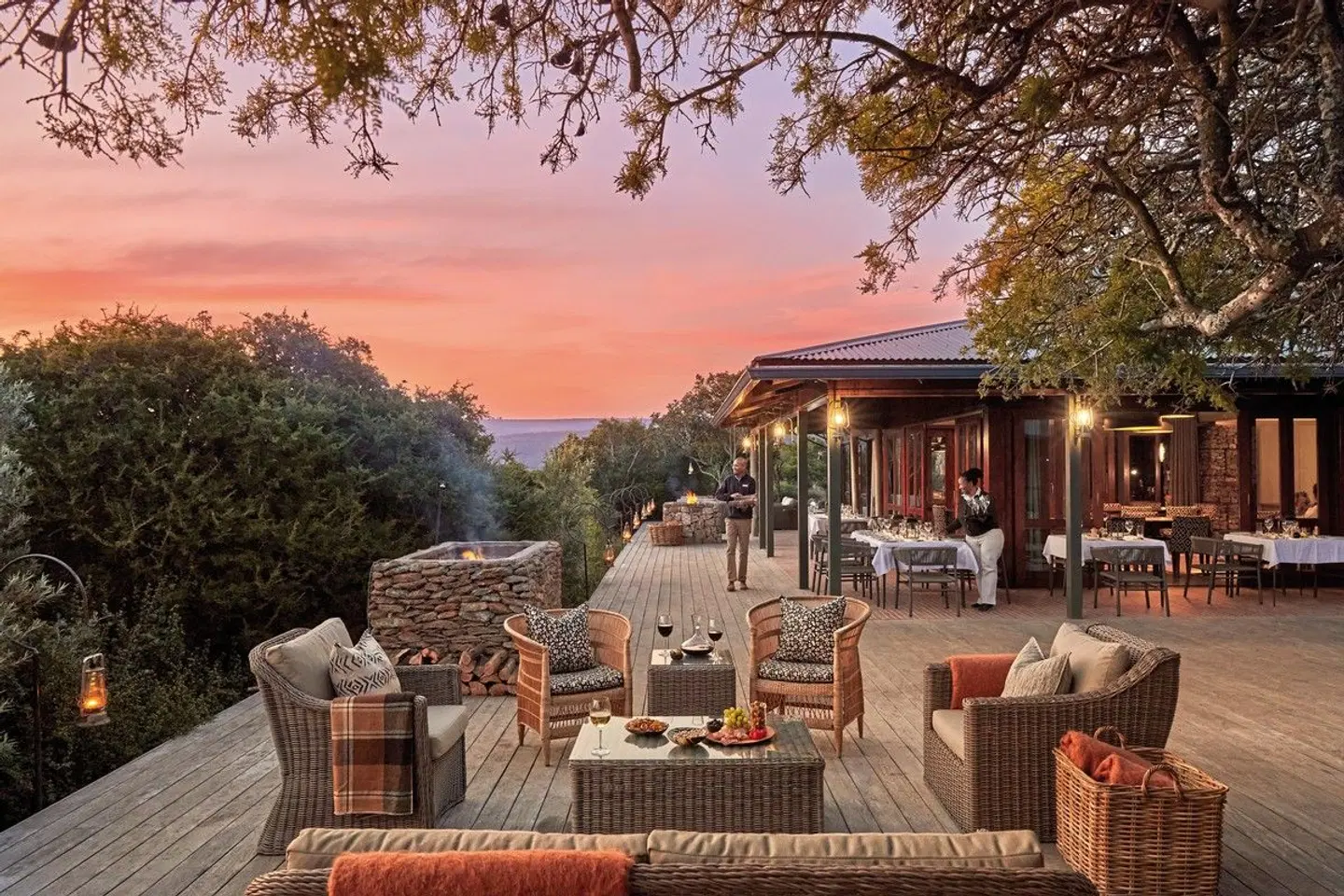 Kwandwe Private Game Reserve Terrasse