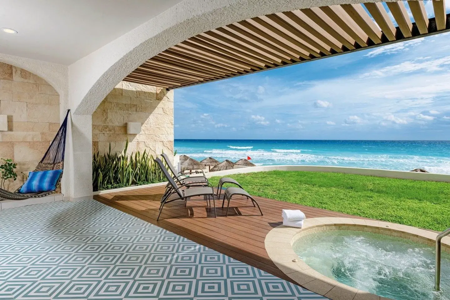 Hilton Cancun Mar Caribe All-inclusive Resort Terrasse