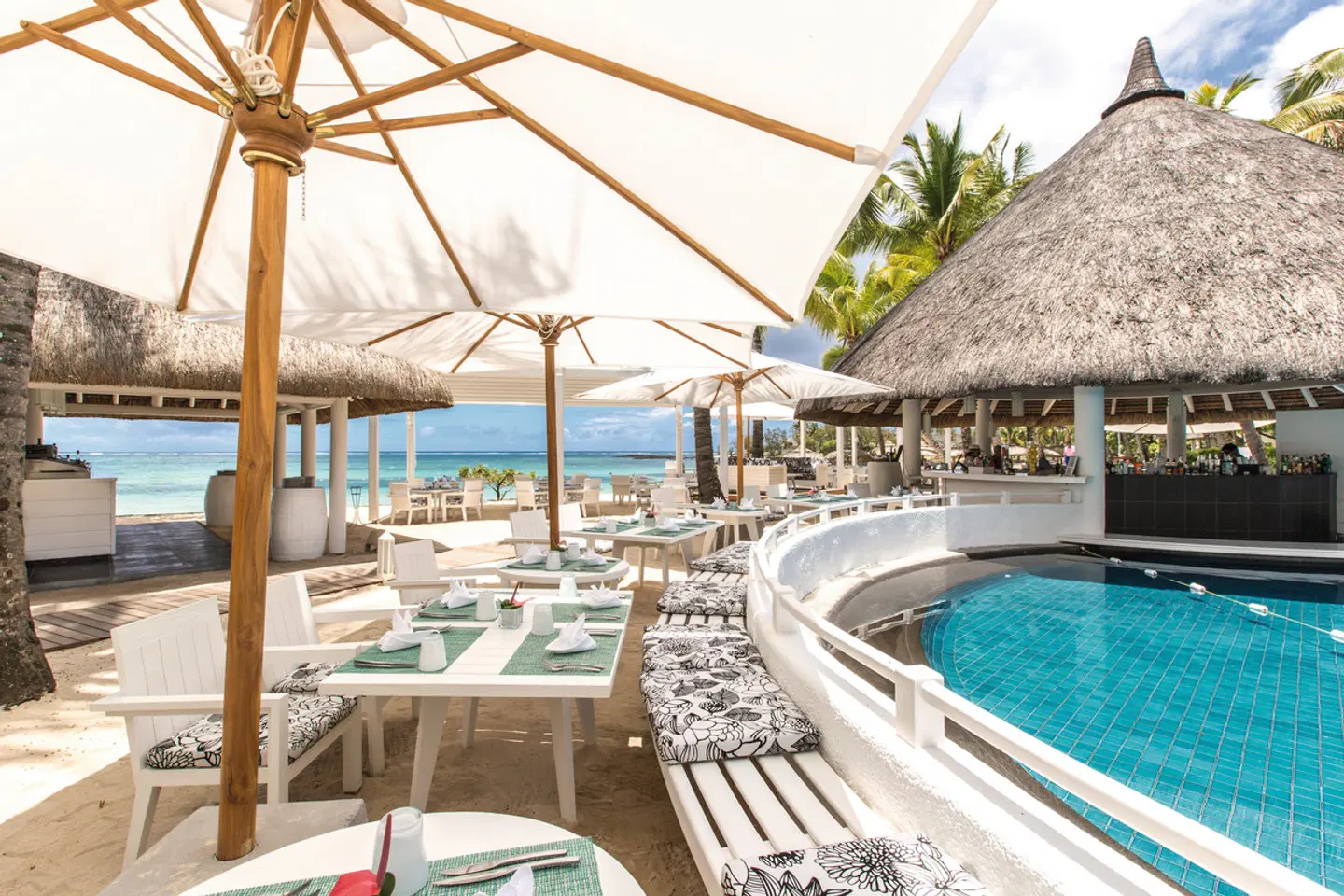 Constance Belle Mare Plage Terrasse