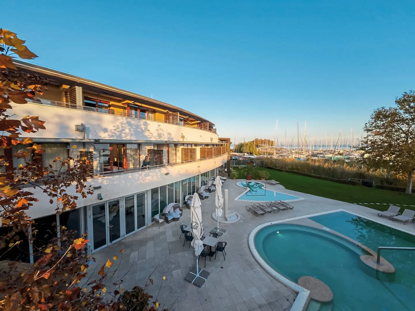 Hotel Golden Lake Resort Balatonfüred Terrasse