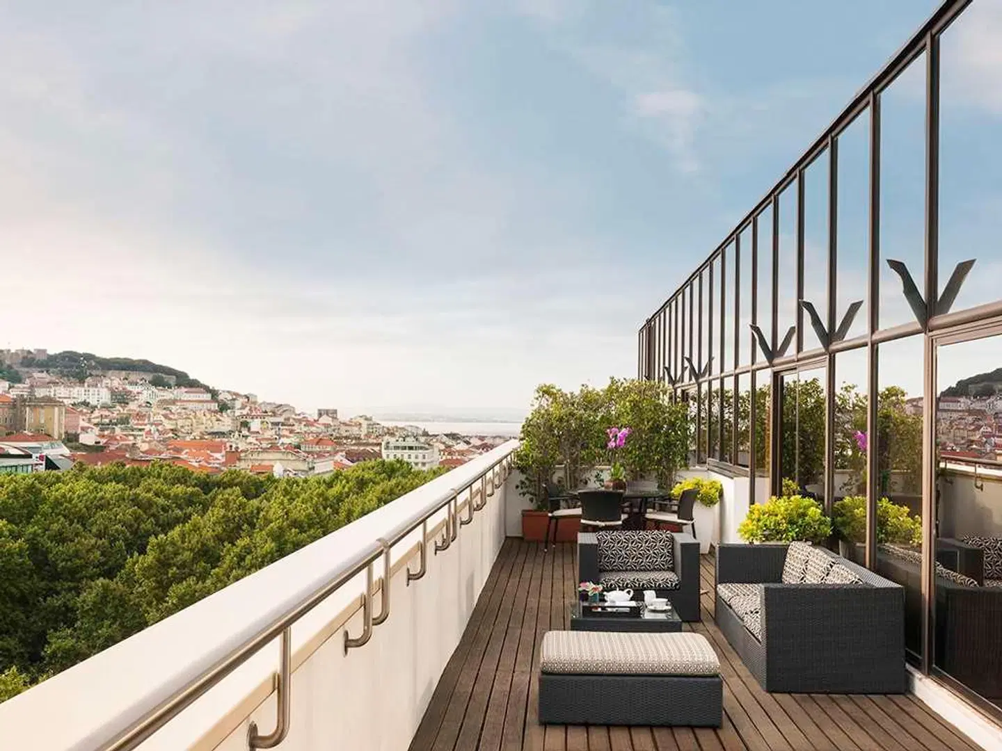 Sofitel Lisbon Liberdade Hotel Terrasse