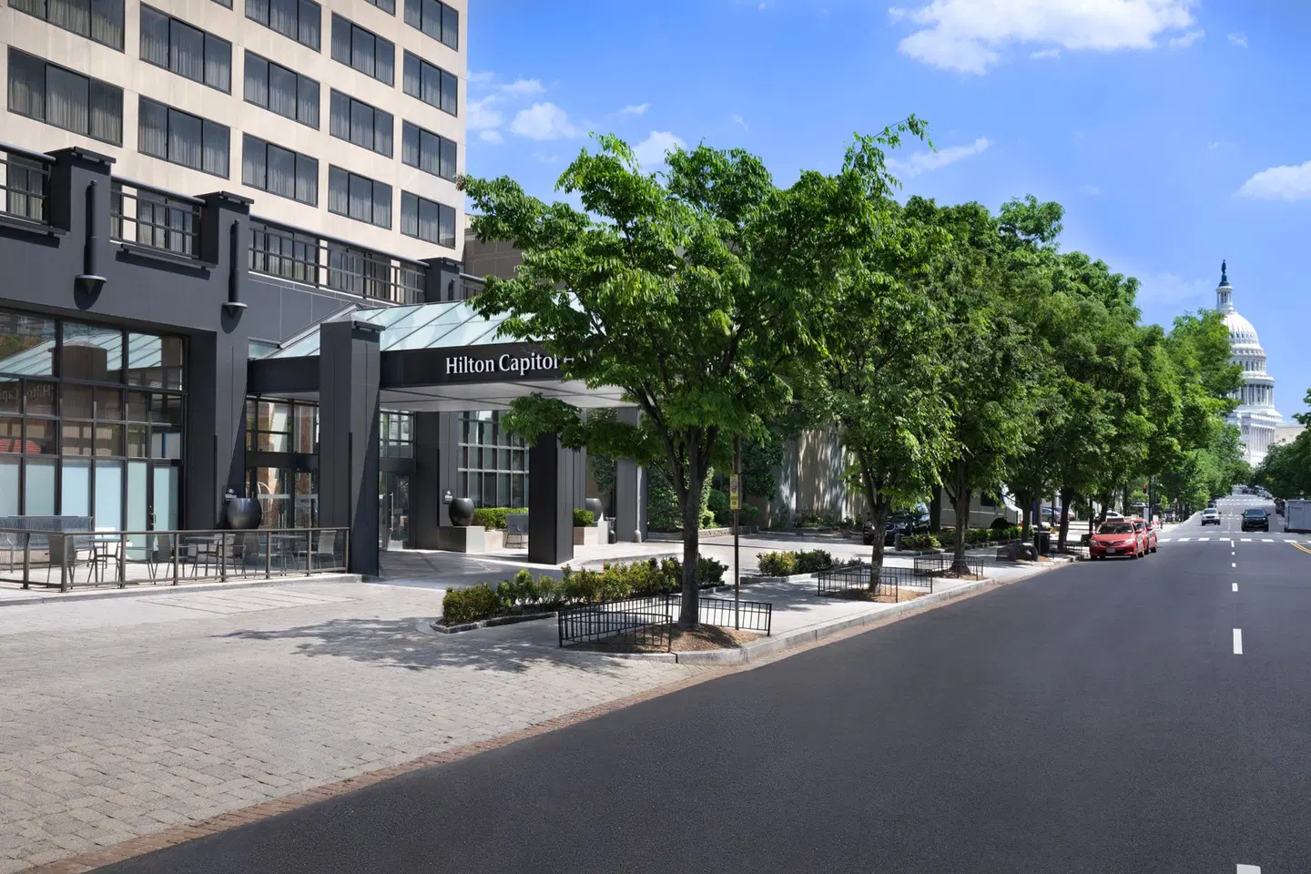 Hilton Washington DC Capitol Hill Terrasse