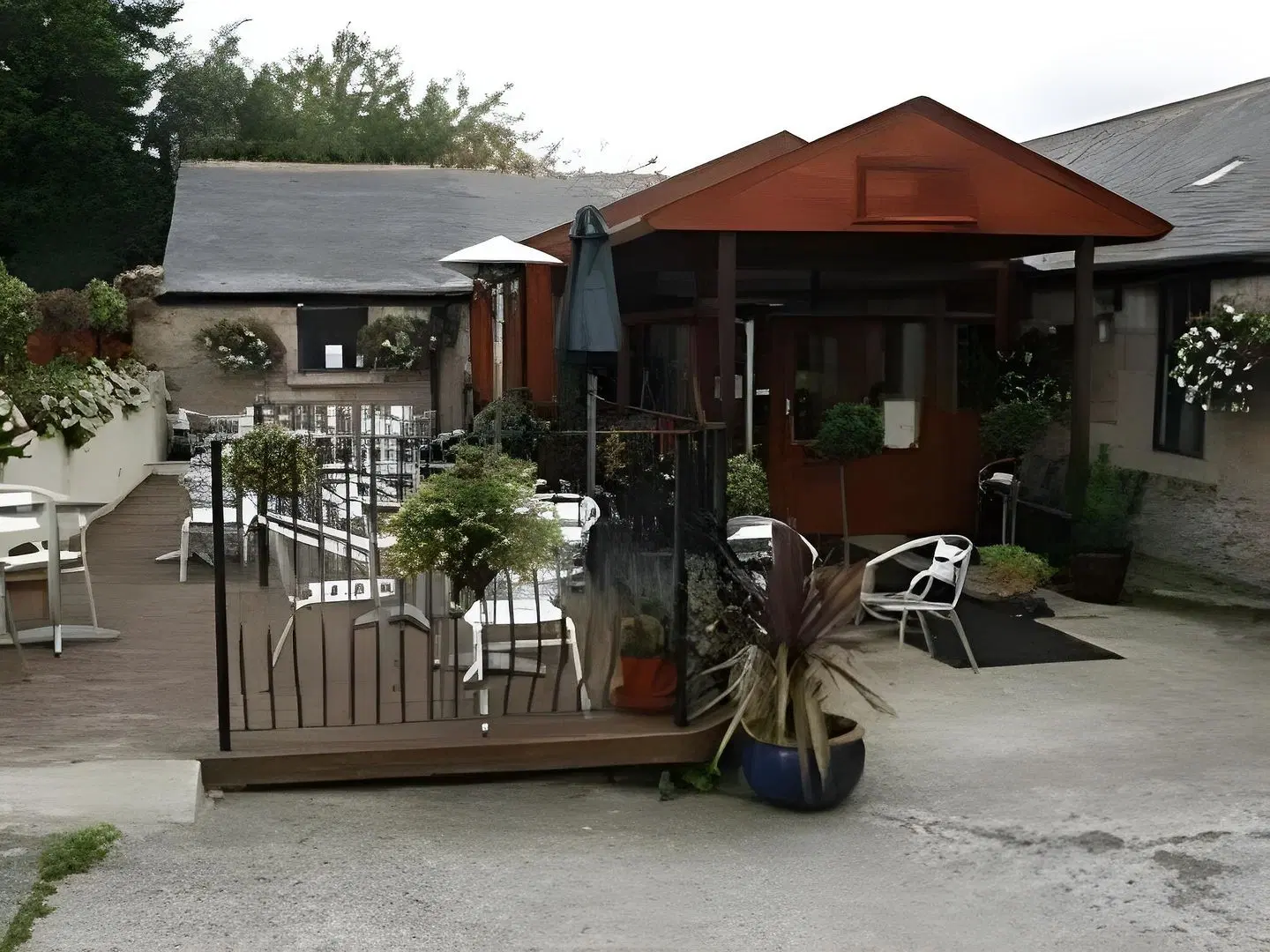 The Black Bull inn Terrasse