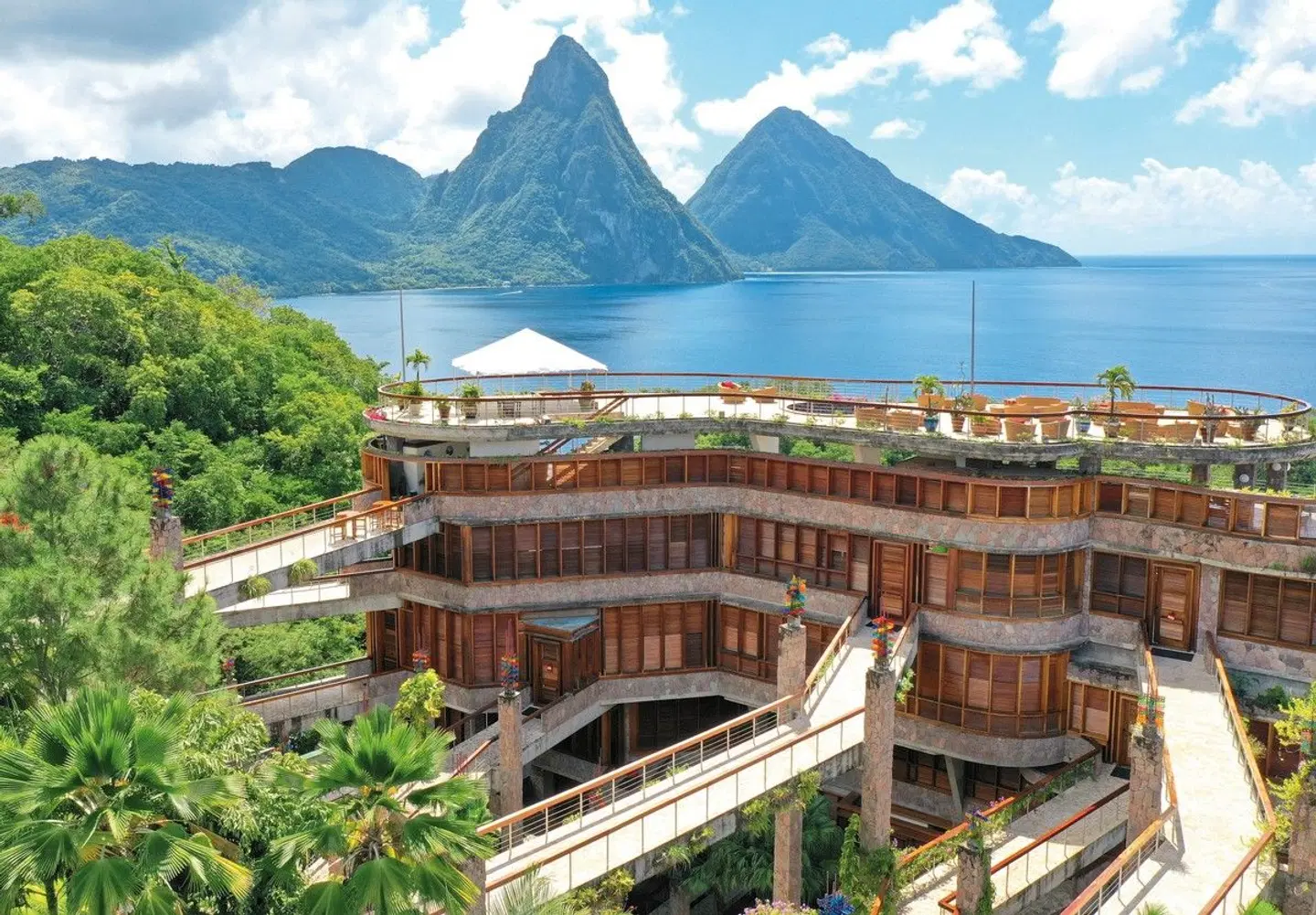 Jade Mountain Terrasse
