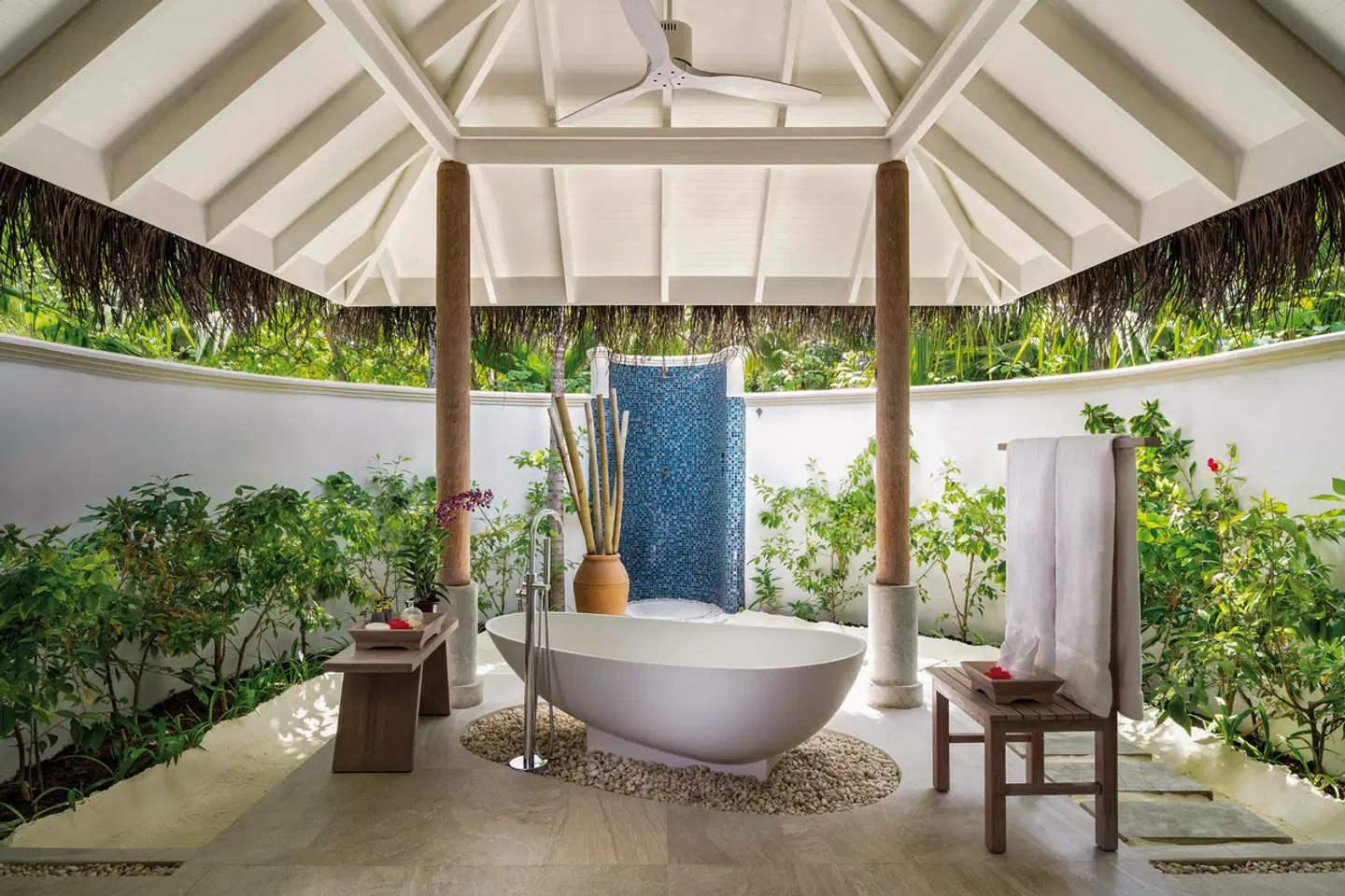 Anantara Dhigu Maldives Resort Badezimmer