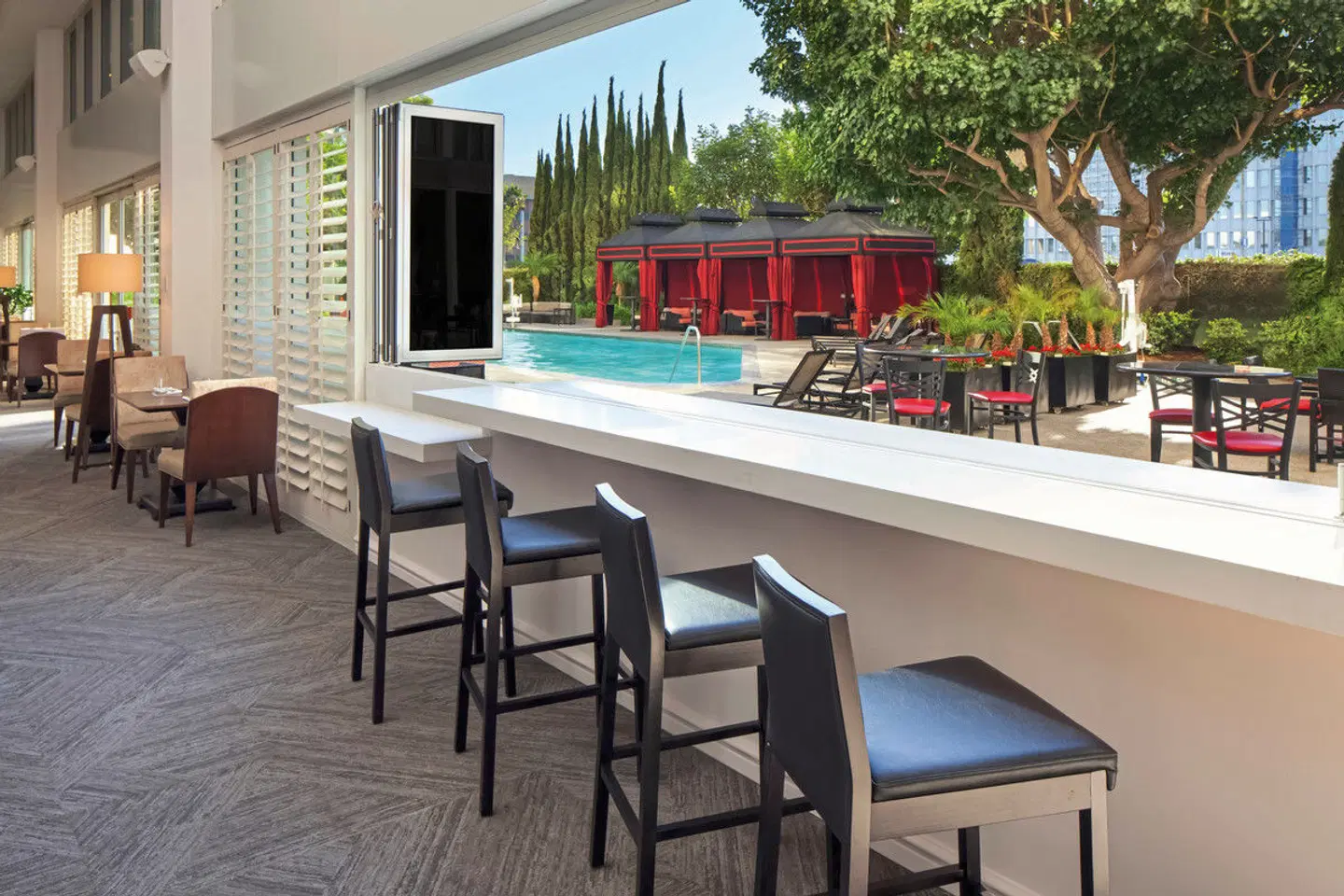 Sheraton Gateway Los Angeles Hotel Terrasse