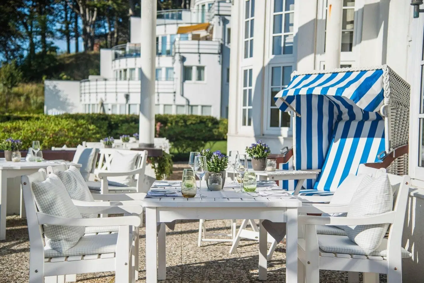 Strandhotel Glücksburg Terrasse