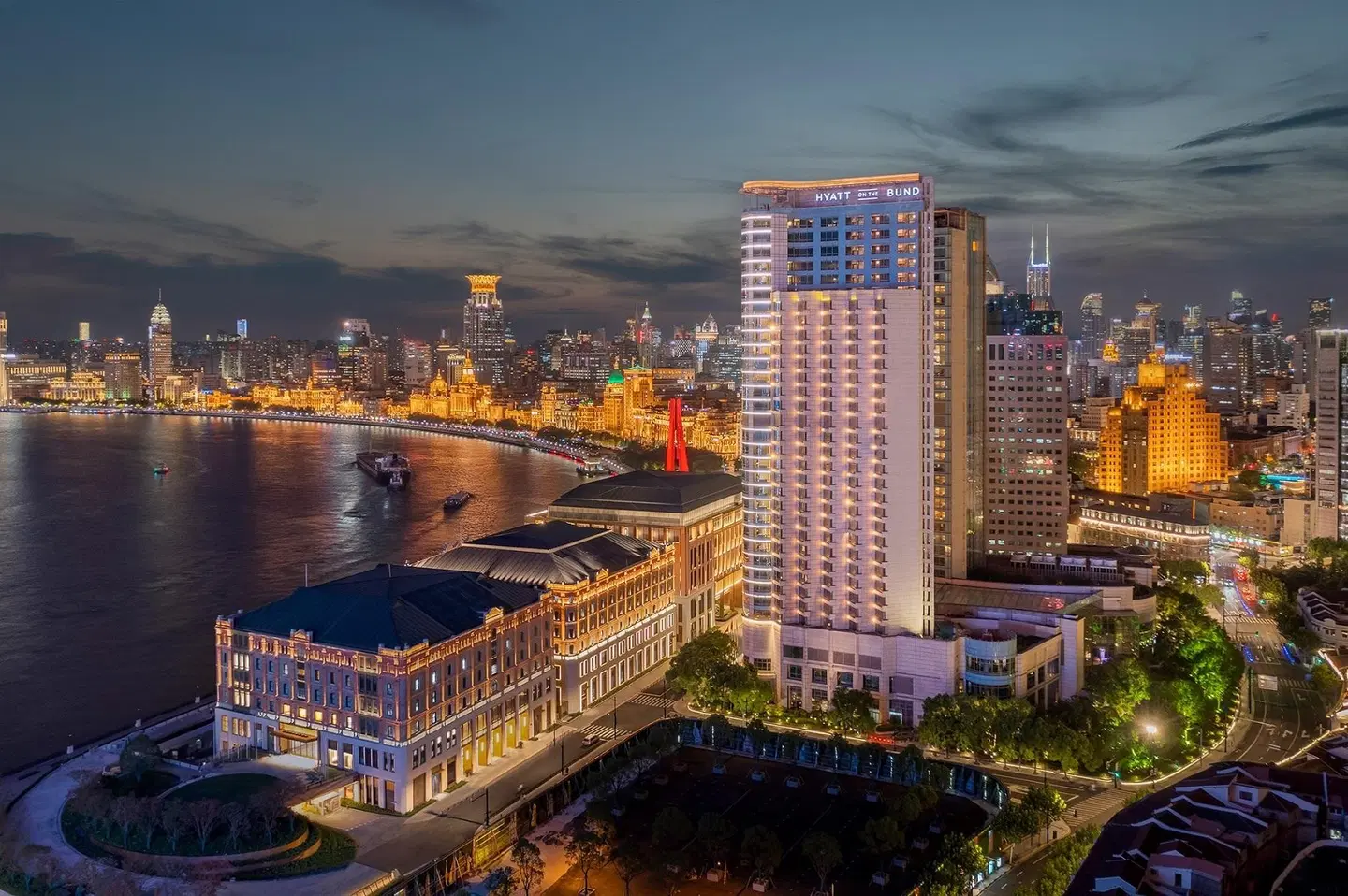 Hyatt on the Bund, Shanghai Terrasse