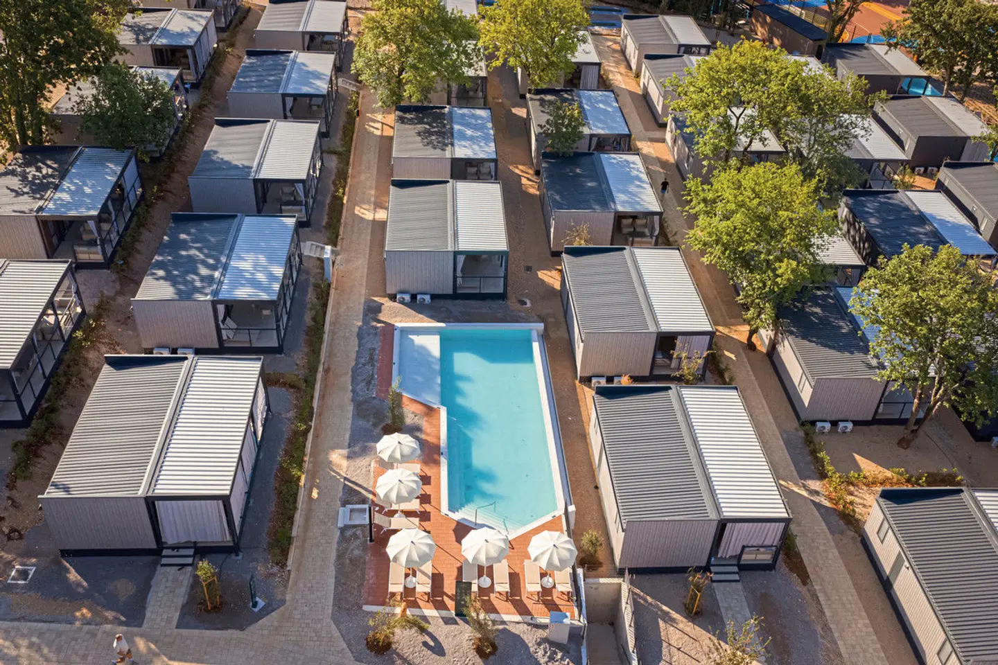 Aminess Atea Camping Resort Mobile Homes Terrasse
