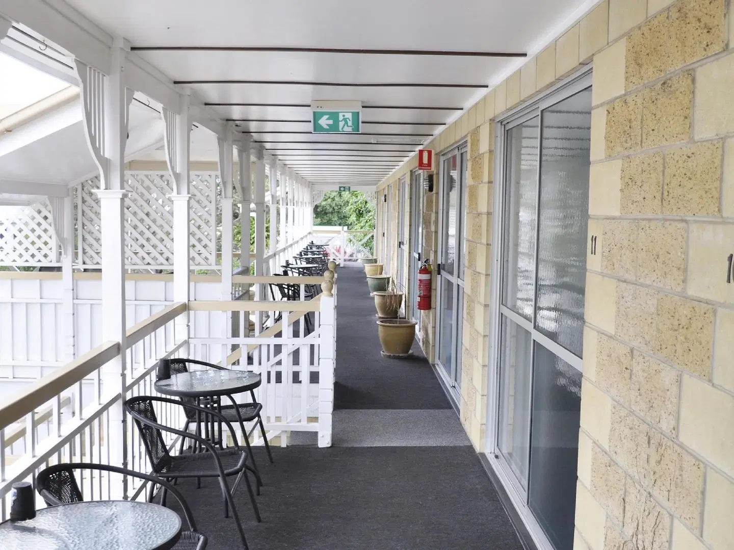 Alexandra Park Motor Inn Terrasse