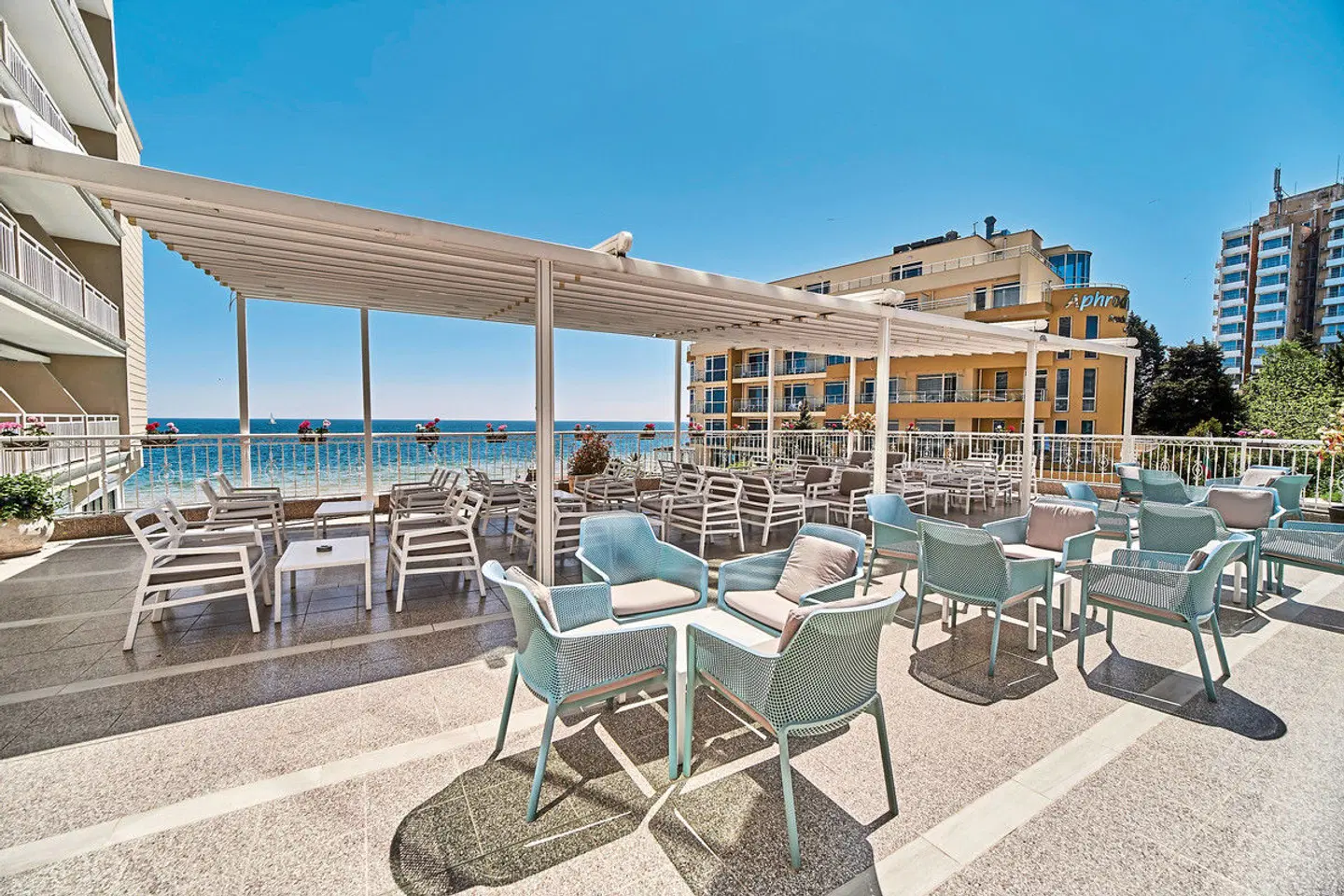 Bilyana Beach Hotel Terrasse
