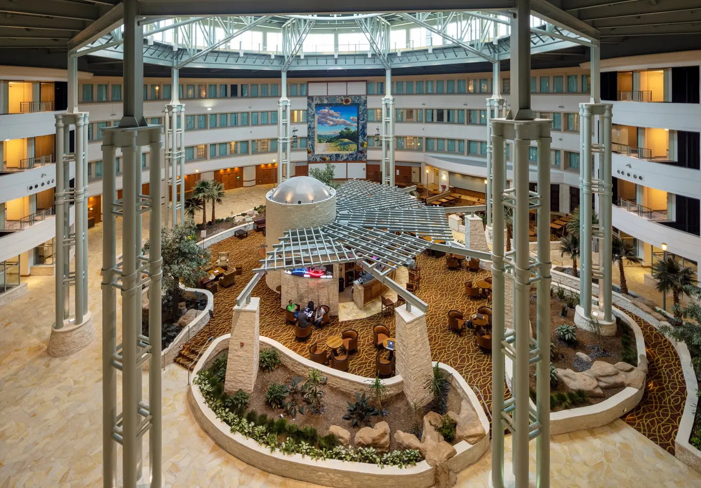 Hilton Austin Airport Terrasse