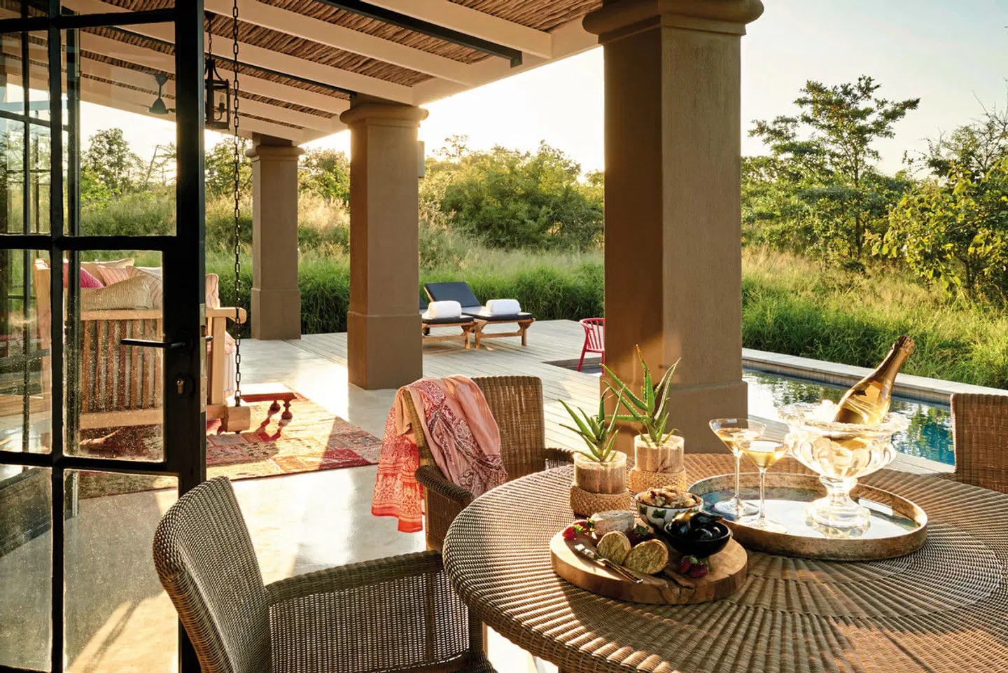 Farmstead at Royal Malewane Terrasse