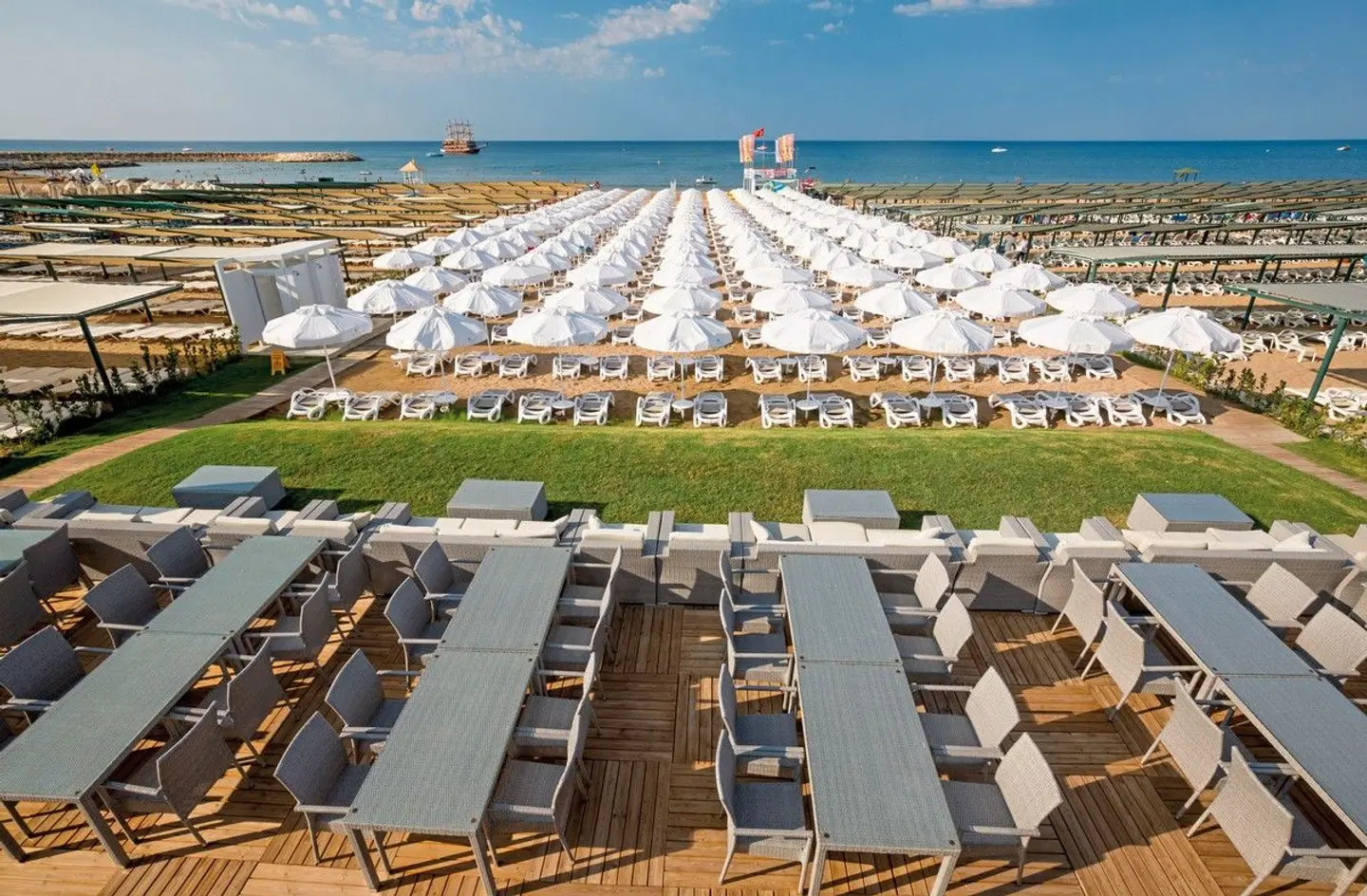 Side Sunport Hotel & Spa Terrasse