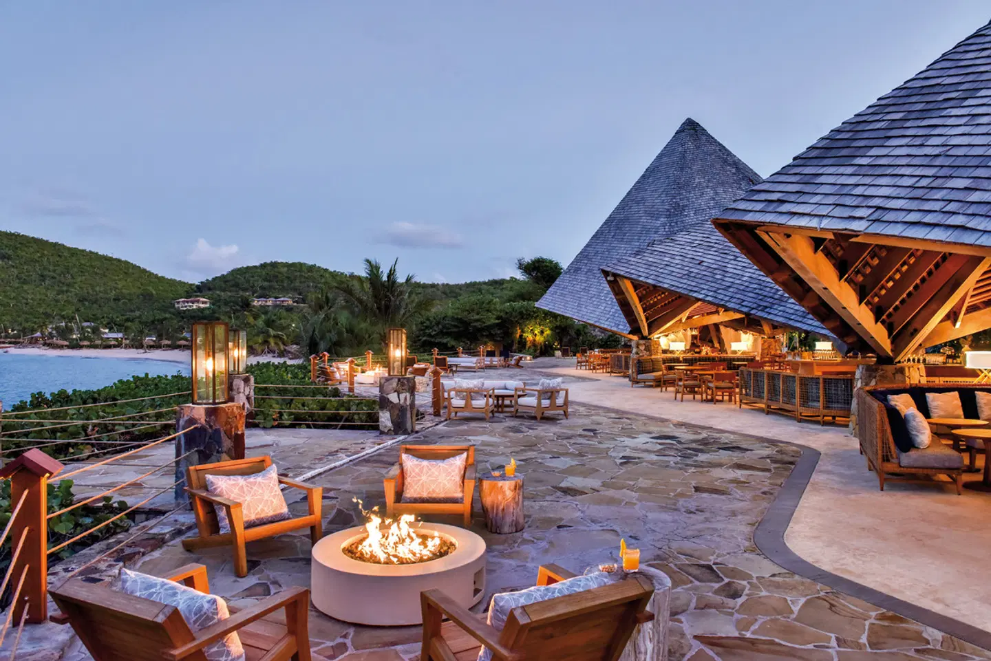 Rosewood Little Dix Bay Terrasse