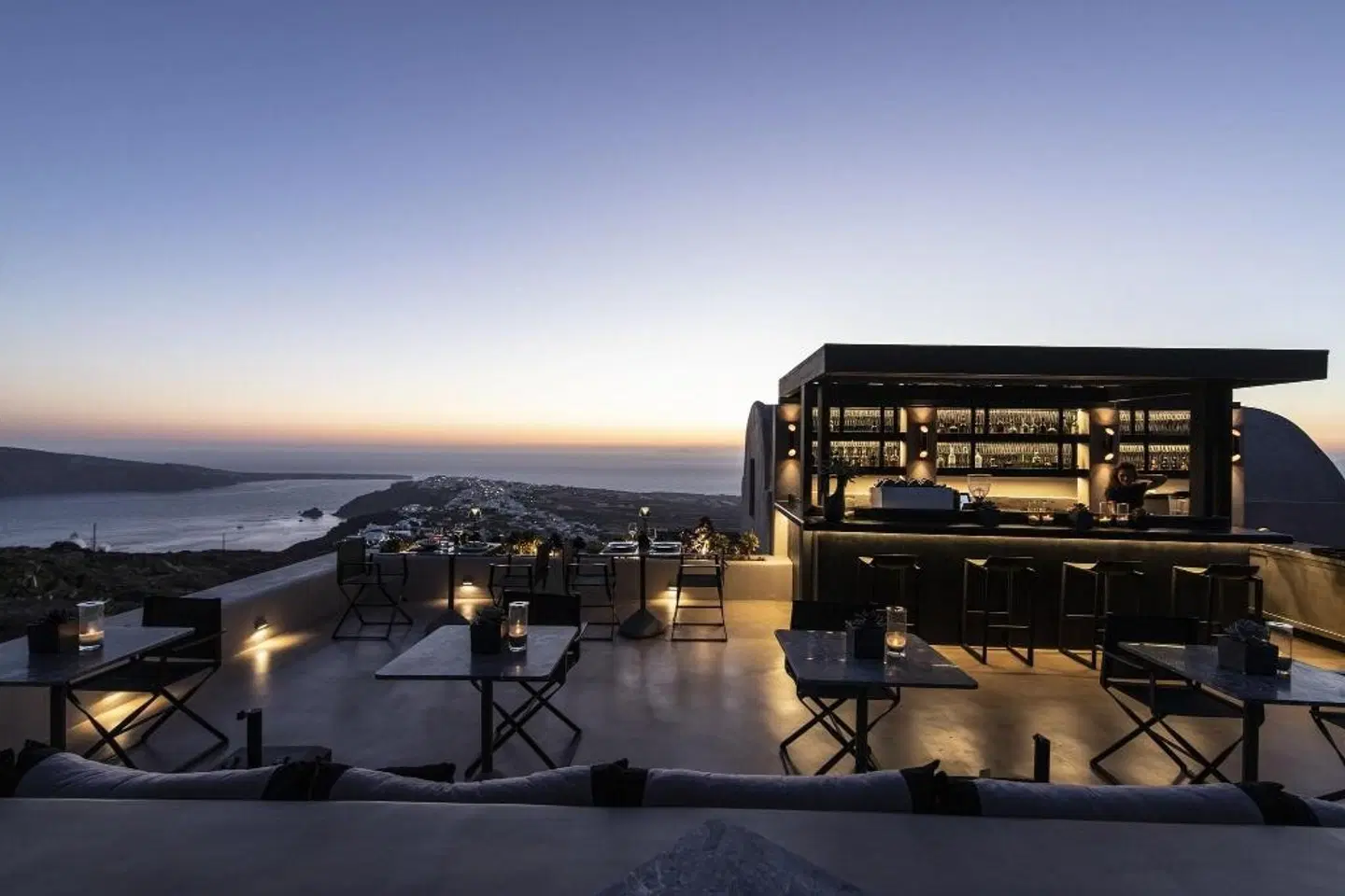 Nimbus Santorini Terrasse