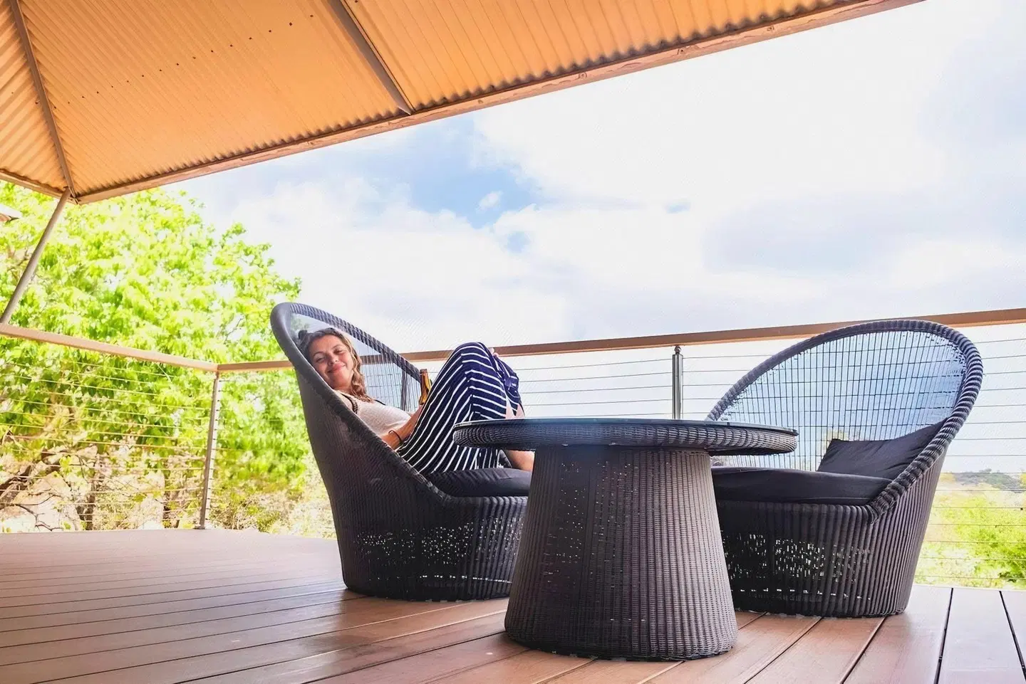 Eco Beach Resort Terrasse