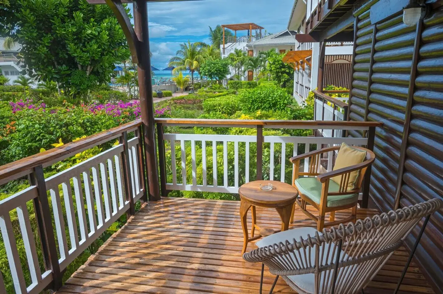 Acajou Beach Resort Terrasse