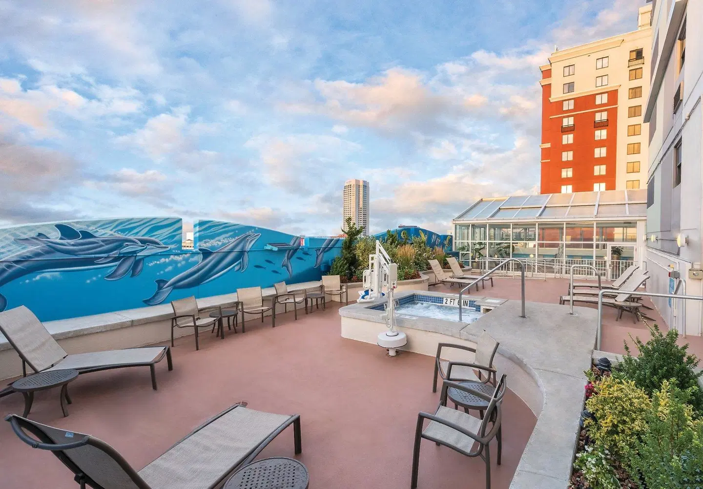 Wyndham Skyline Tower Terrasse