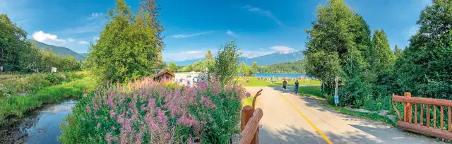 Familienurlaub in Westkanada Garten