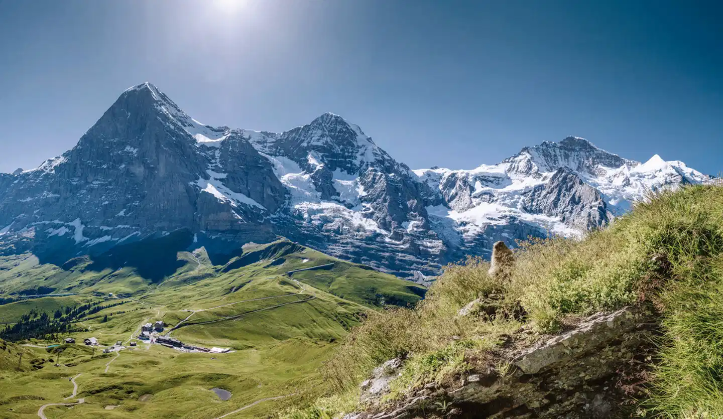 Die idyllische Bergwelt der Jungfrauregion Landschaft
