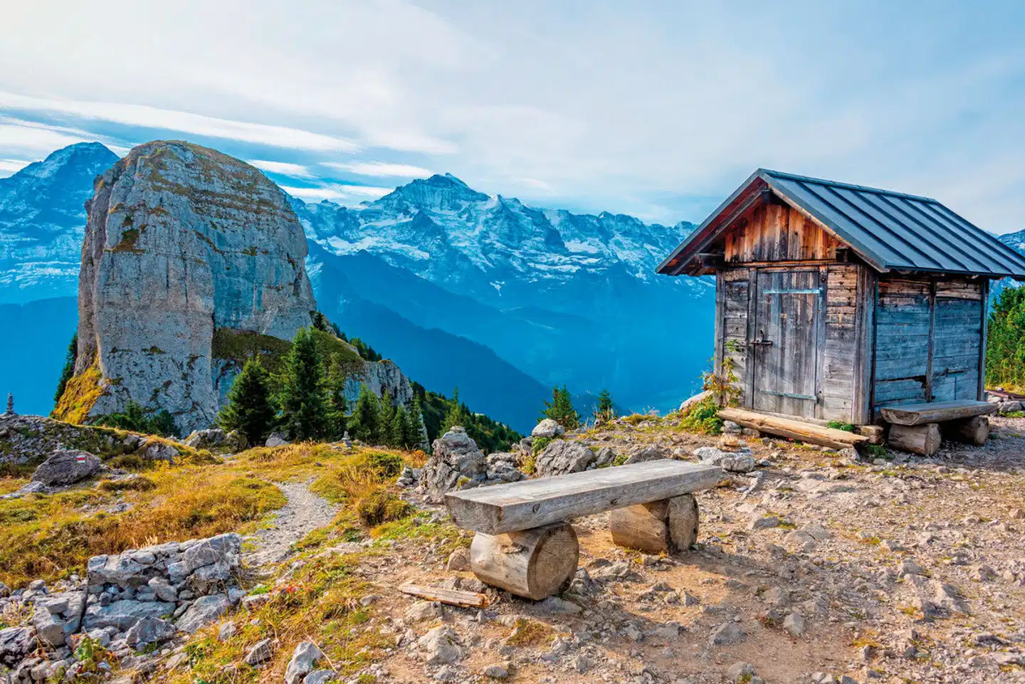 Die idyllische Bergwelt der Jungfrauregion Landschaft