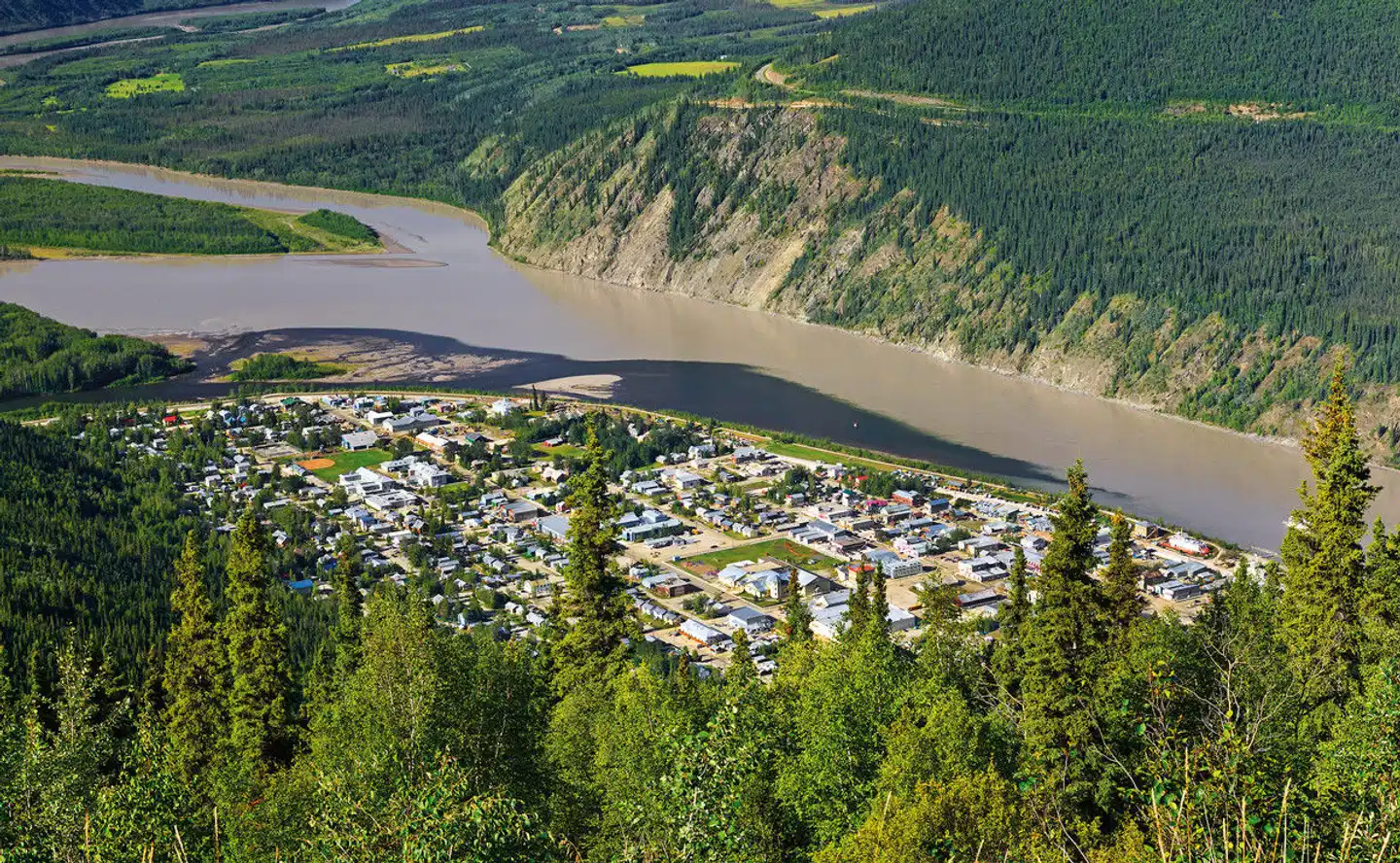 Arktischer Ozean, Tundra & Dempster Highway (Nordroute) Landschaft