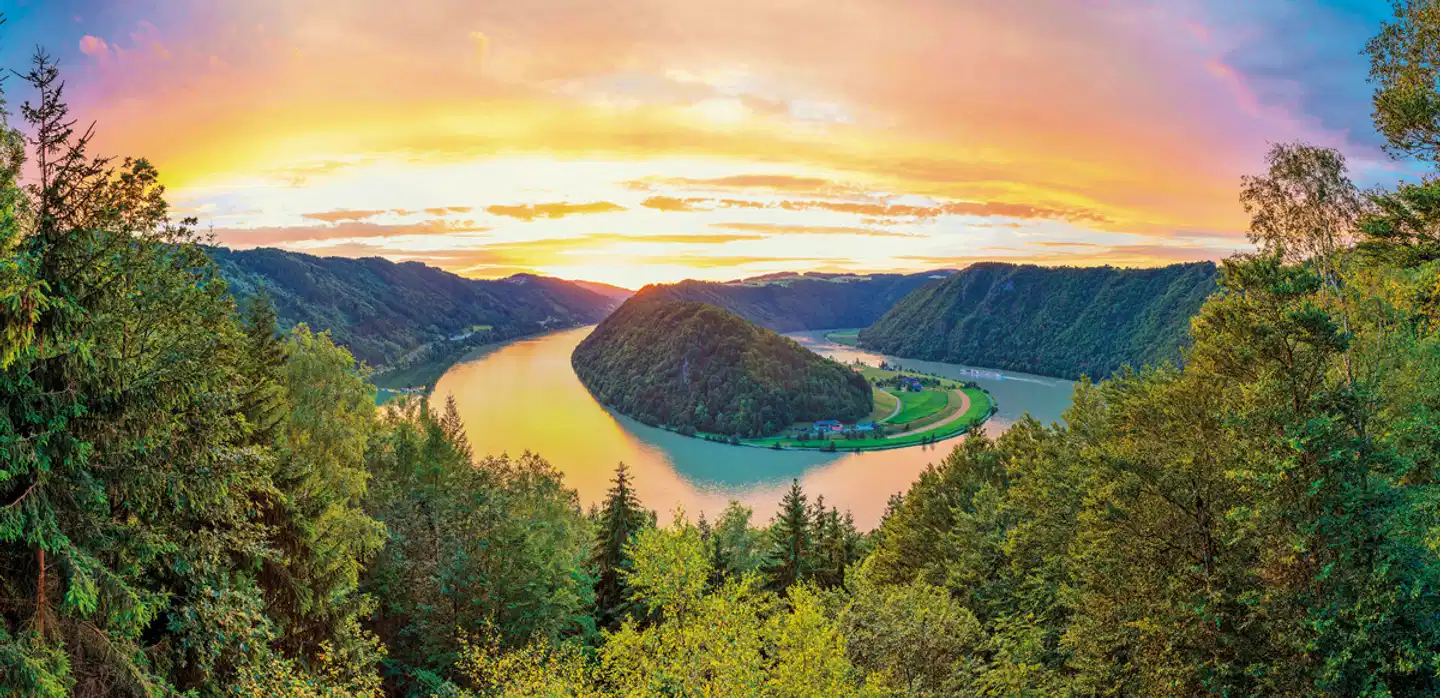Donau-Radweg klassisch Landschaft