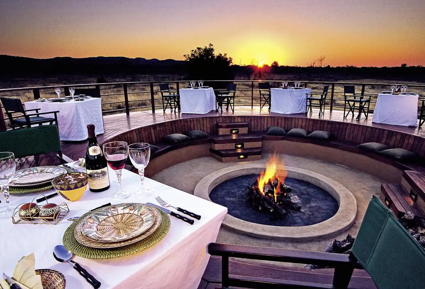 Mateya Safari Lodge Terrasse