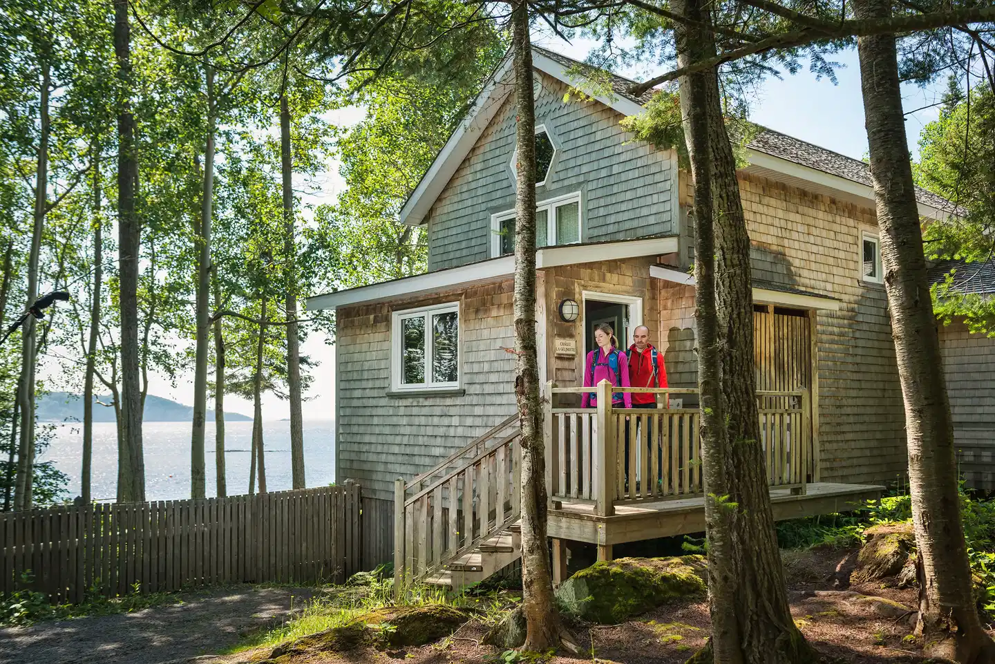 Île aux Lièvres Lodging Aussenansicht