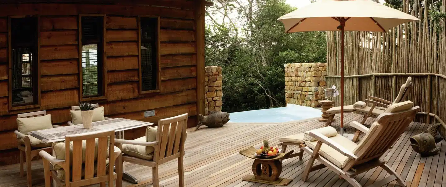 Tsala Treetop Lodge Terrasse