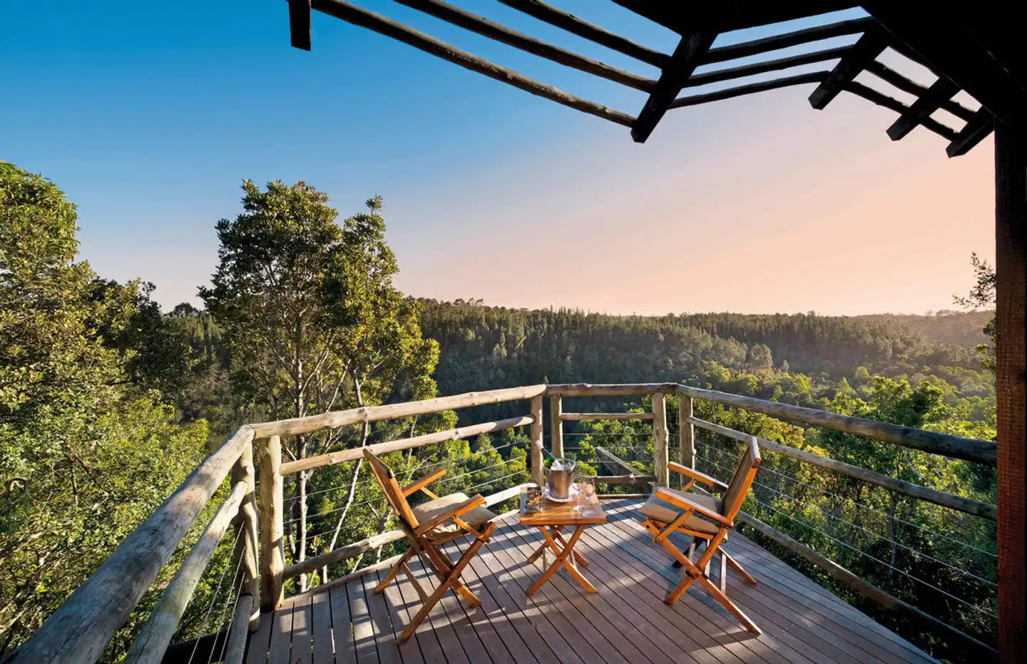 Tsala Treetop Lodge Terrasse