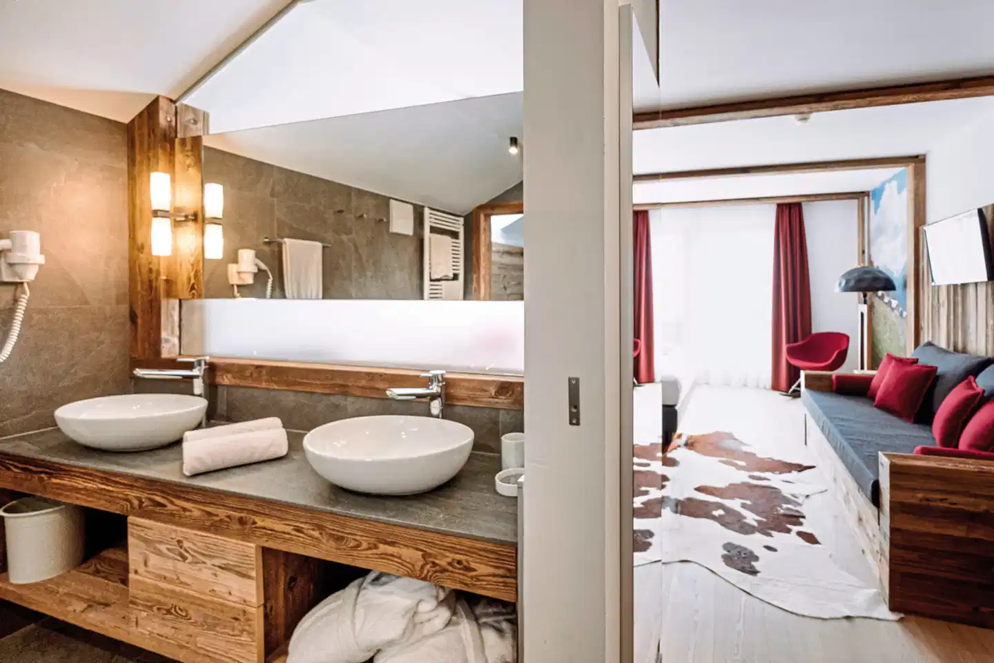Naturhotel Miraval Badezimmer