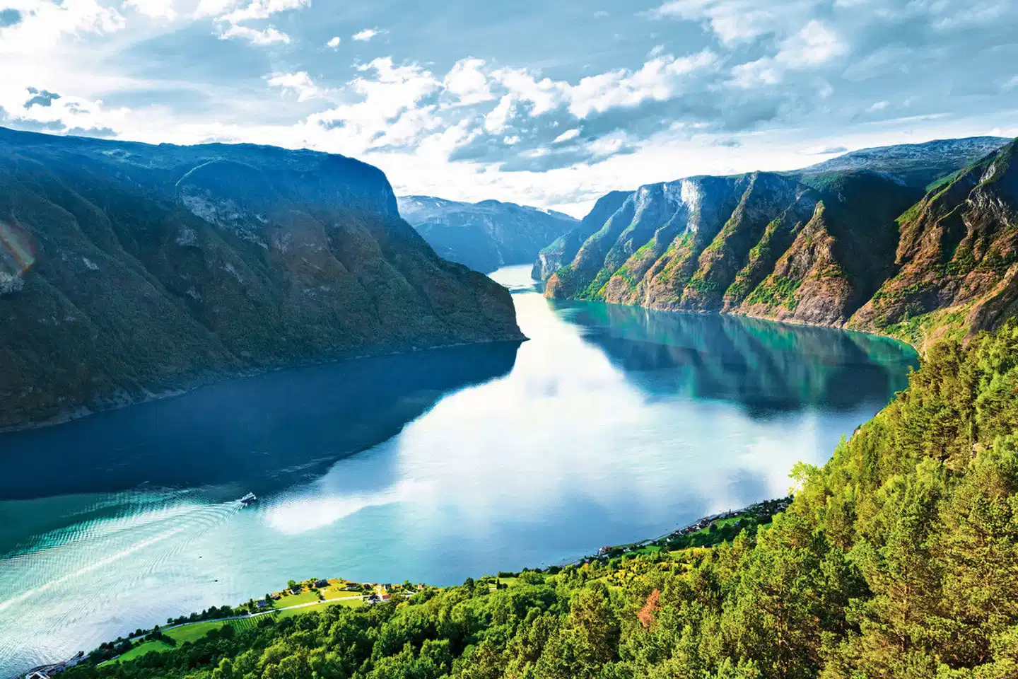 Reizvolles Norwegen Landschaft