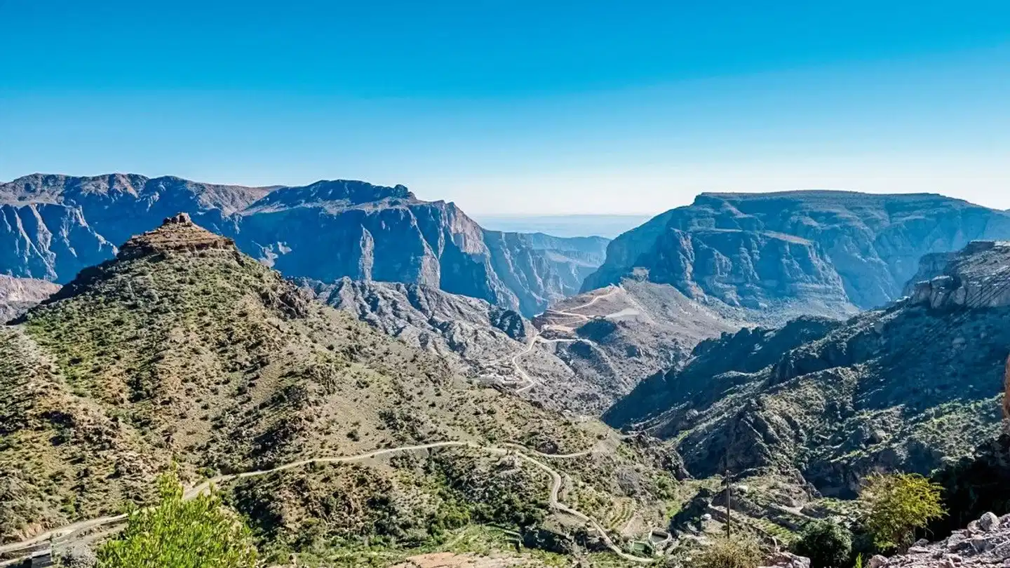 Kontrastreicher Oman Landschaft