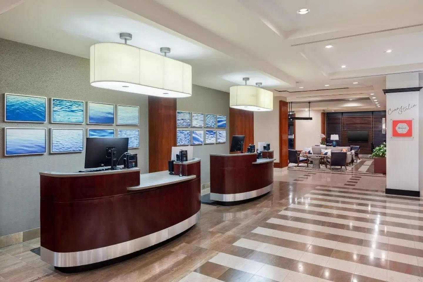 Sheraton Lincoln Harbor Hotel Lobby