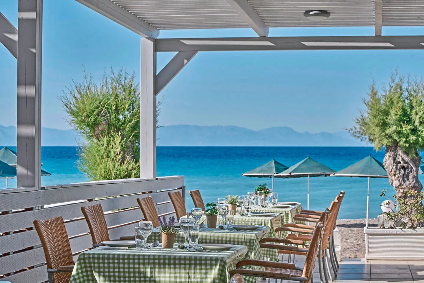 Blue Bay Beach Resort Terrasse