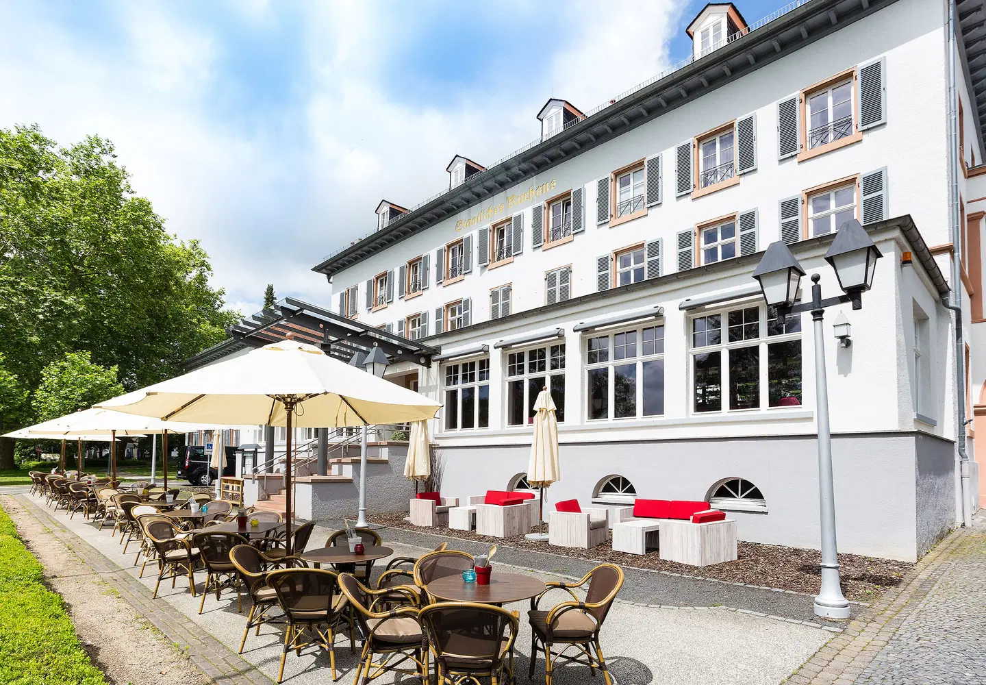 Kurhaus-Hotel Bad Salzhausen Terrasse