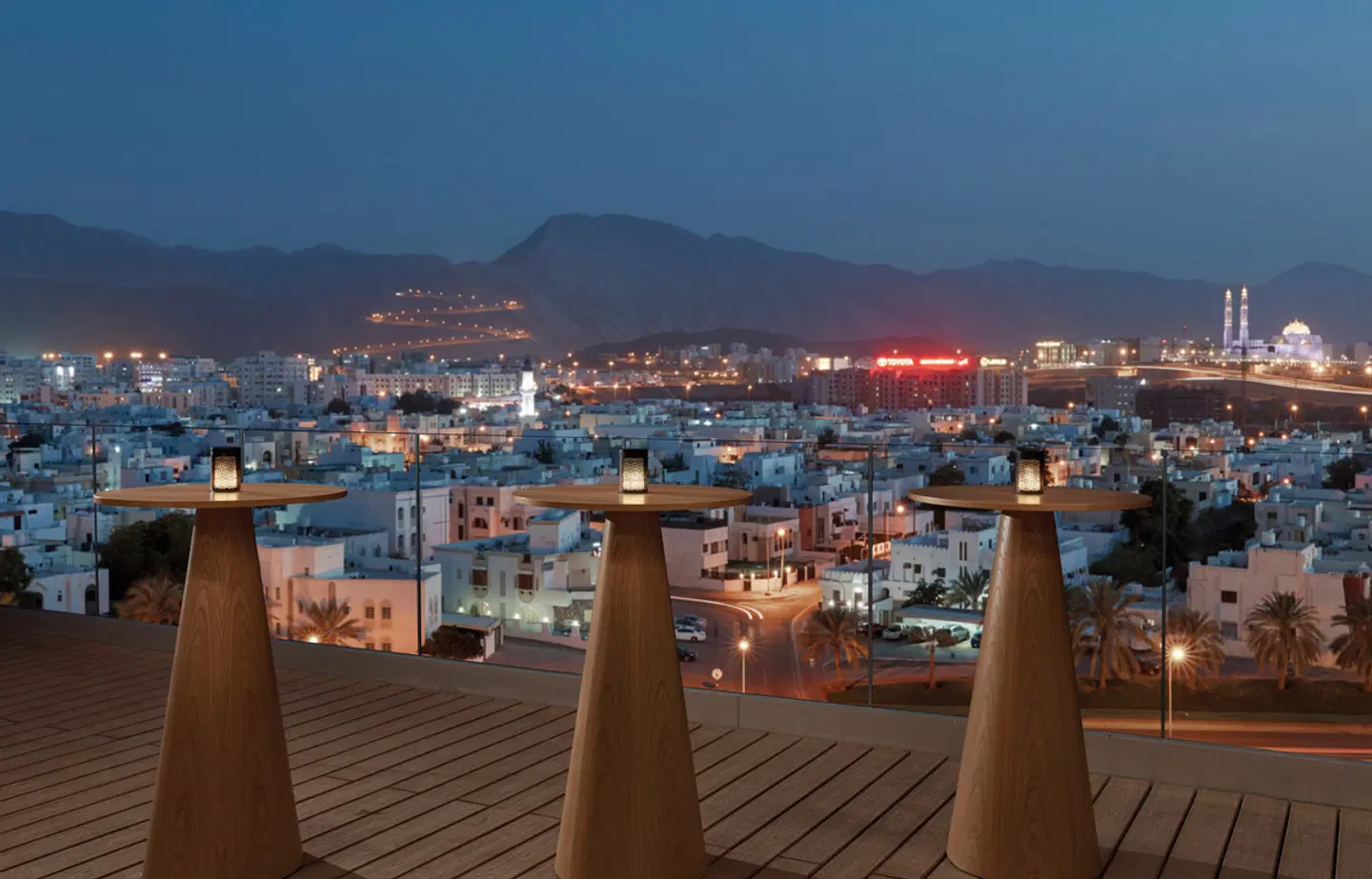 Hilton Garden Inn Muscat Al Khuwair Terrasse