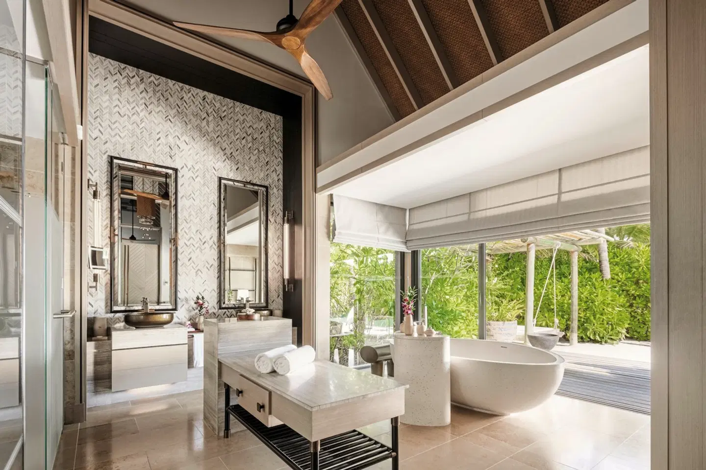 Waldorf Astoria Maldives ITHAAFUSHI Badezimmer