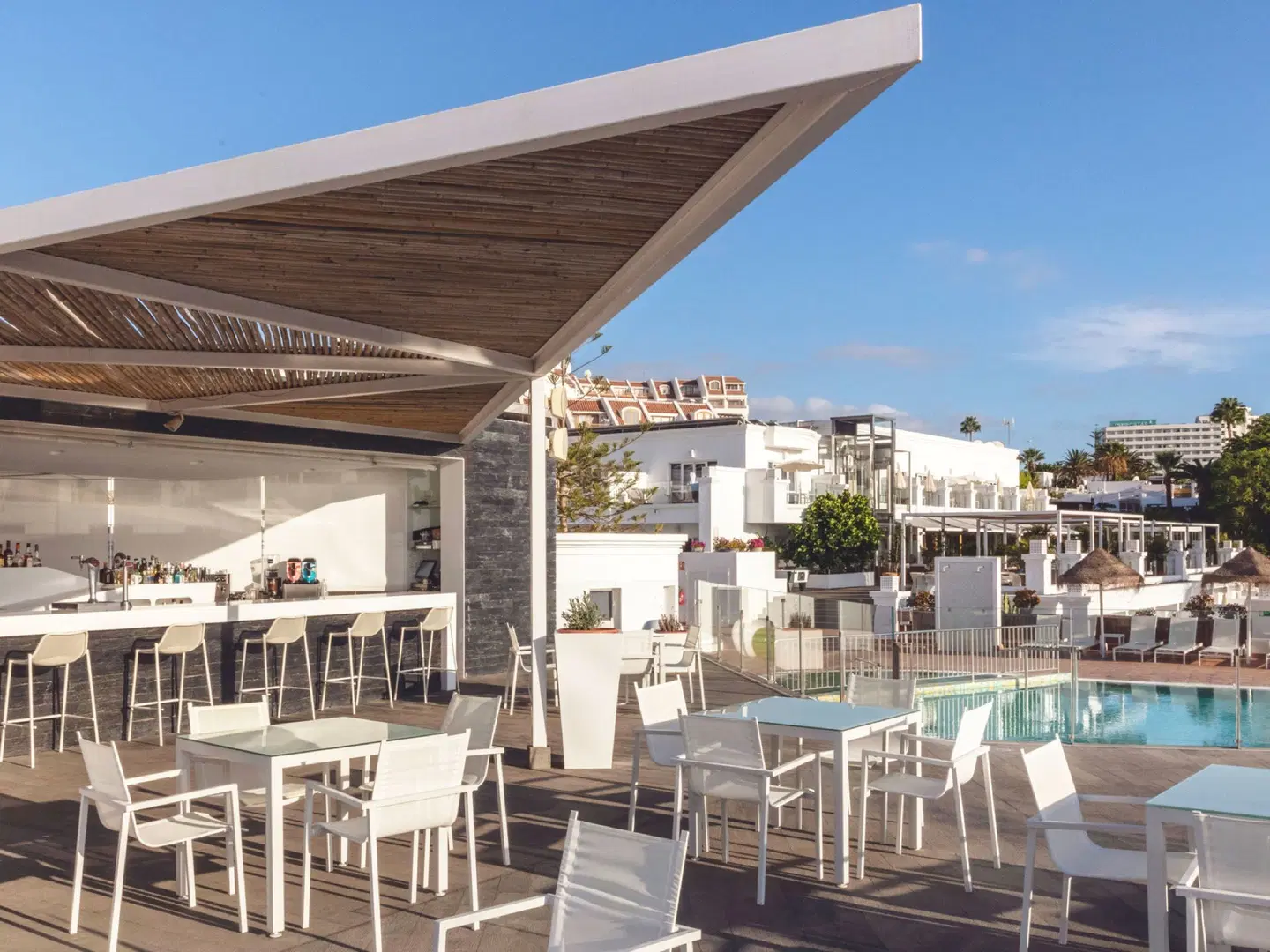 Flamingo Beach Mate Terrasse