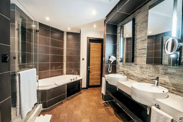 Crystals Beach Resort Belle Mare Badezimmer